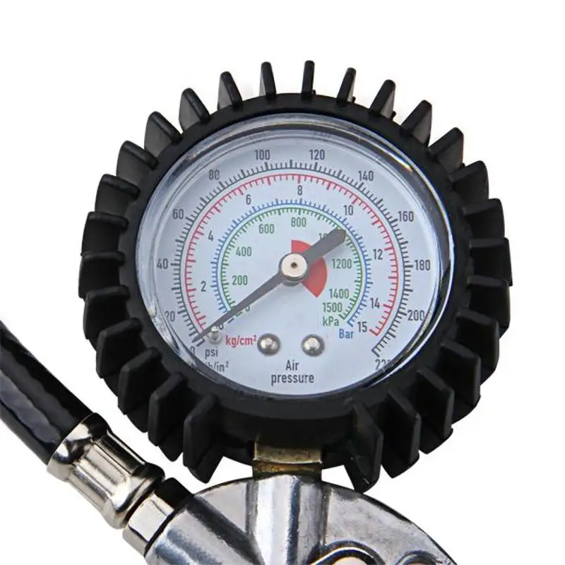 Air Auto Truck Bike Tire Tyre Inflating Inflator Tool Pressure Dial Gauge