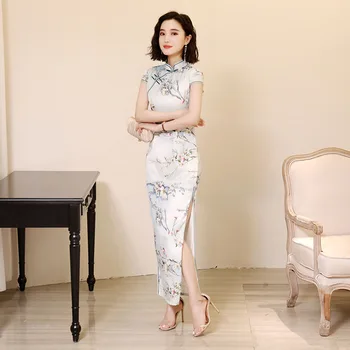 BIG SIZE 3XL 4XL Traditional Chinese Women Satin Qipao Summer New Evening Party Dress Vestidos Sexy Long Classic Cheongsam
BIG SIZE 3XL 4XL Traditional Chinese Women Satin Qipao Summer New Evening Party Dress Vestidos Sexy Long Classic Cheongsam