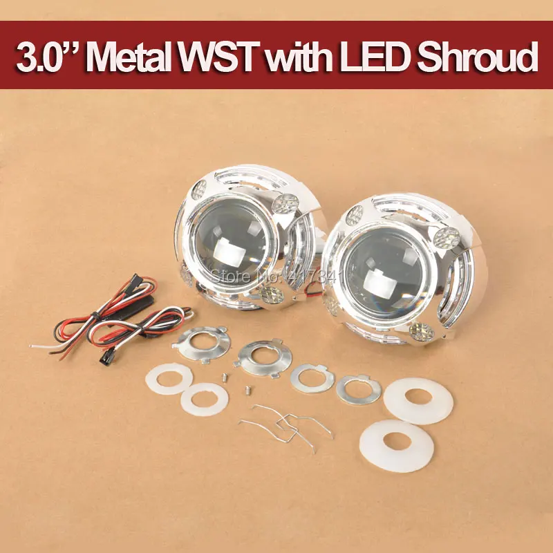 Metal 3.0 LEADER H1 HID Bi-xenon Projector Lens LHD/RHD with LED Angel Eye Shrouds for H1 H4 H7 H11 HB3 HB4 Headlight
Metal 3.0 LEADER H1 HID Bi-xenon Projector Lens LHD/RHD with LED Angel Eye Shrouds for H1 H4 H7 H11 HB3 HB4 Headlight