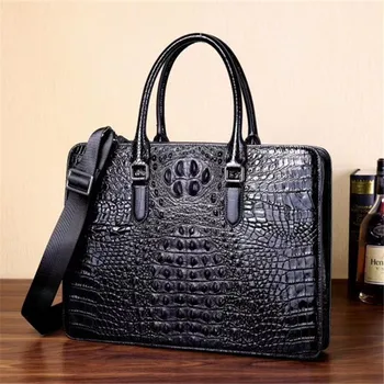Kaisiludi leather briefcase crocodile-print men's and women's handbag business double-pull computer bag single-shoulder bag
Kaisiludi leather briefcase crocodile-print men's and women's handbag business double-pull computer bag single-shoulder bag