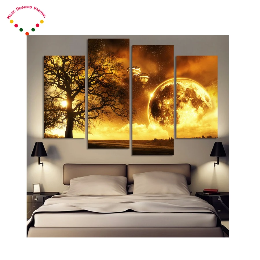 5D 4pcs round/square diamond painting ancient tree Universe Space cross stitch crystal full diamond embroidery plastic crafts
5D 4pcs round/square diamond painting ancient tree Universe Space cross stitch crystal full diamond embroidery plastic crafts