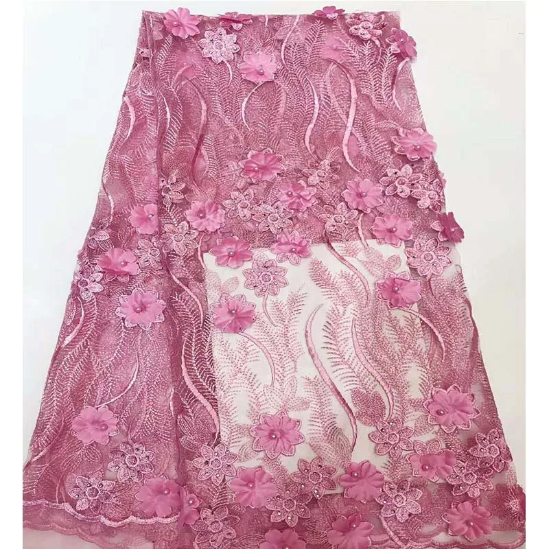 Wholesale 3D floral applique pink african beaded lace fabric for wedding lemon french lace high quality
Wholesale 3D floral applique pink african beaded lace fabric for wedding lemon french lace high quality