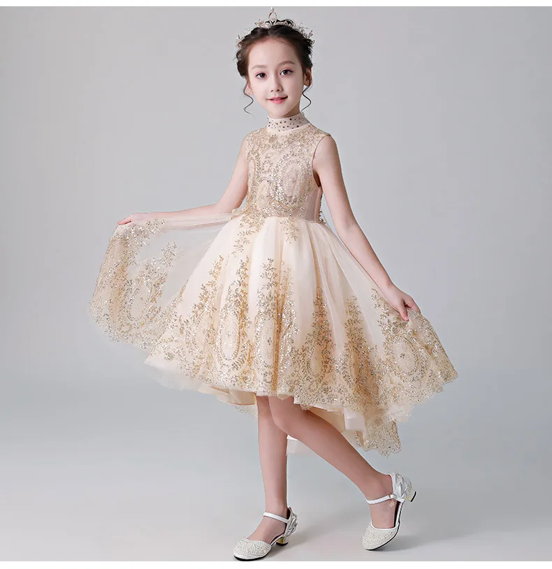 Gold Lace Flower Girl Princess Dress High Low Party Wedding Girls Dresses Toddler Kids Party Wear Girl First Communion Gowns
Gold Lace Flower Girl Princess Dress High Low Party Wedding Girls Dresses Toddler Kids Party Wear Girl First Communion Gowns