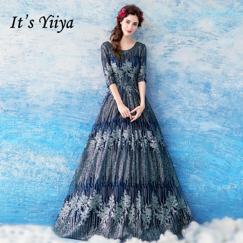 It's Yiiya Blue O-Neck Luxury Elegant Evening Dresses Famous Designer Flower Bling Sequined Lace Up Party Formal Dress LX271
It's Yiiya Blue O-Neck Luxury Elegant Evening Dresses Famous Designer Flower Bling Sequined Lace Up Party Formal Dress LX271