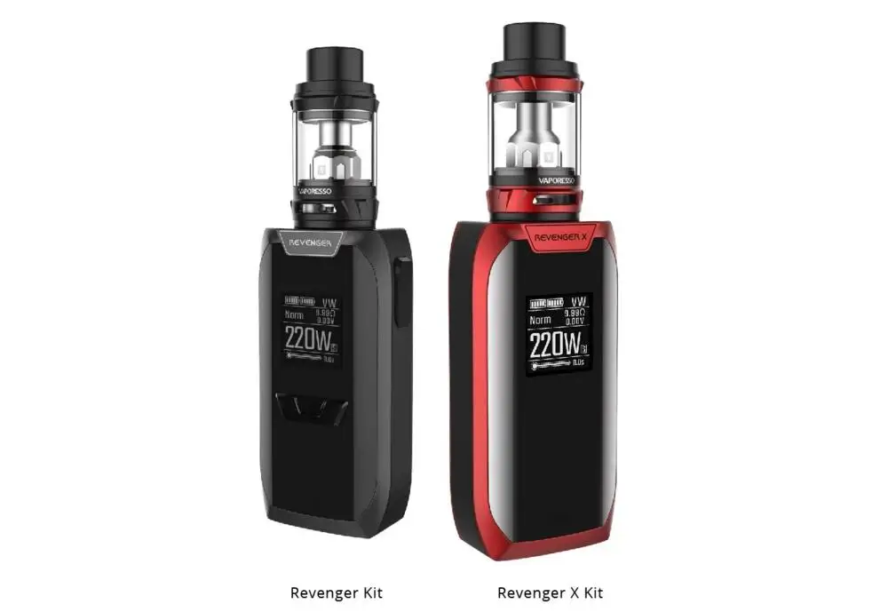 Vaporesso Revenger X Electronic Cigarette Kit 220W TC Box Mod 5ML NRG Vape Tank 2ML Cigarette Electronique Vaporizer e Cigarette