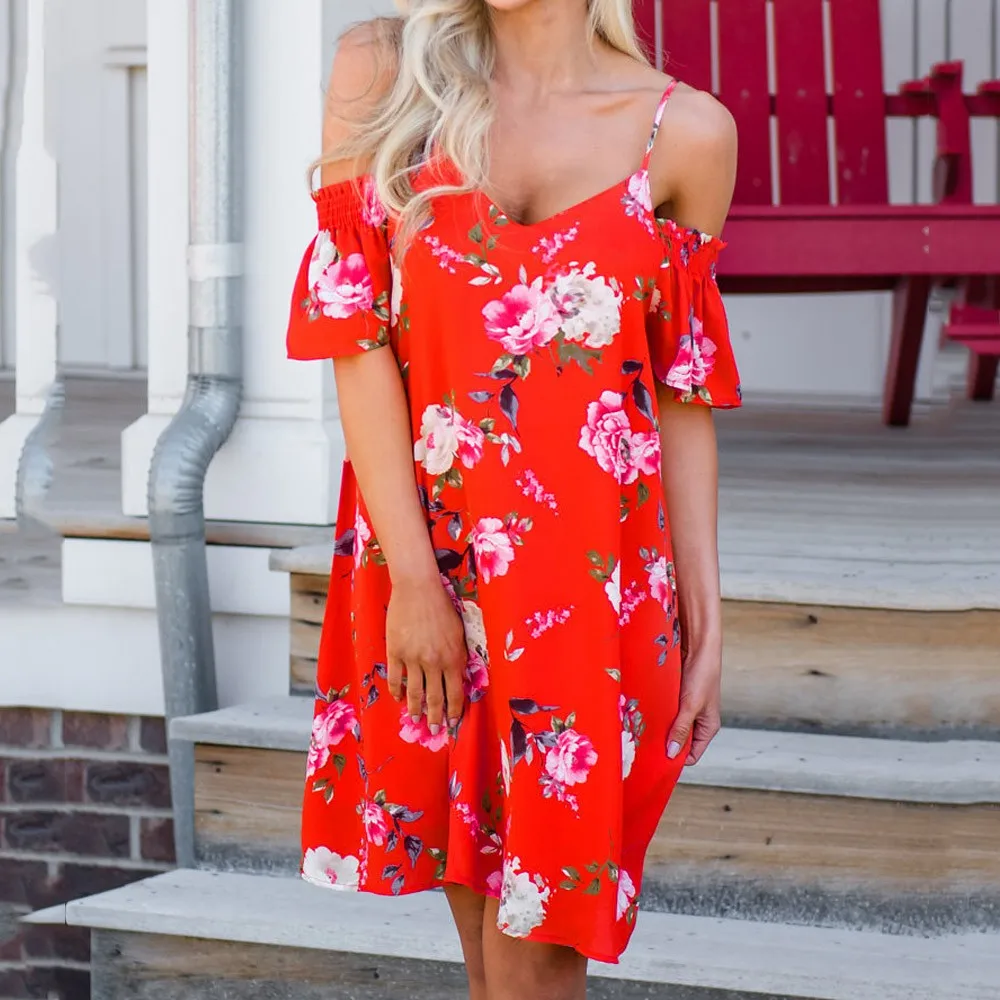 Women's Dresses Summer Dress Women Fashion Casual Ladies Loose Print Spaghetti Strap Down Flounce Swing Midi Dress Vestidos
Women's Dresses Summer Dress Women Fashion Casual Ladies Loose Print Spaghetti Strap Down Flounce Swing Midi Dress Vestidos