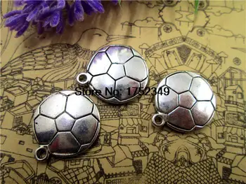 24pcs--Football charms, Antique Tibetan silver Soccer ball pendants/ charms 22x19mm
24pcs--Football charms, Antique Tibetan silver Soccer ball pendants/ charms 22x19mm