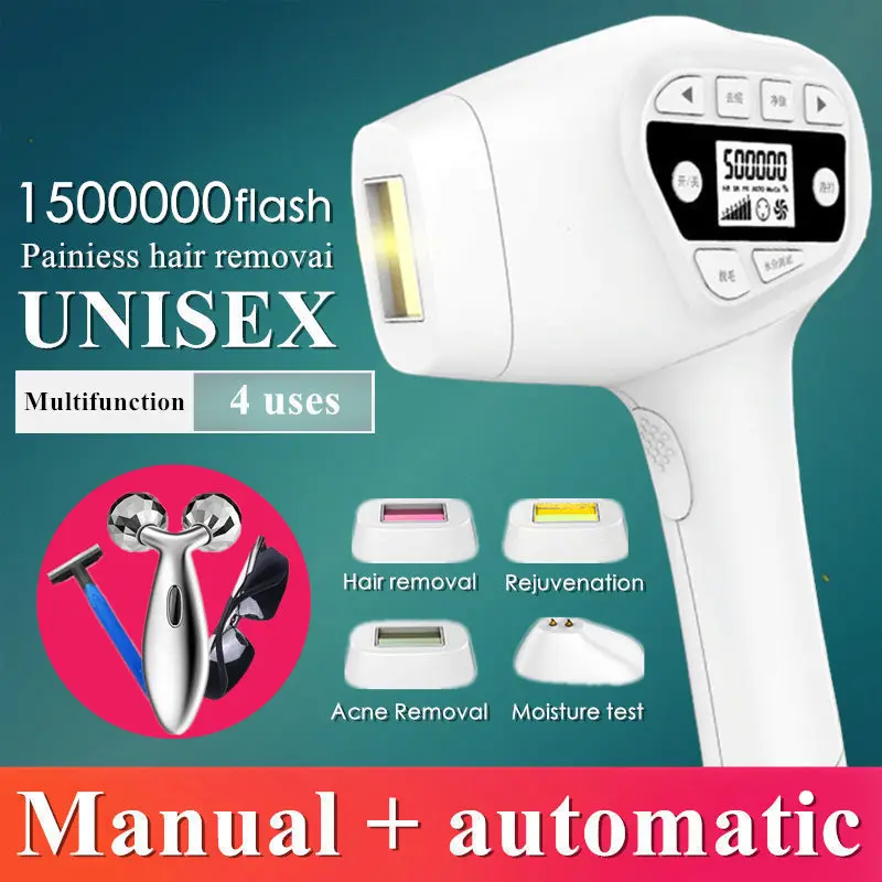 1500000 flash laser hair removal machine laser epilator hair removal permanent bikini trimmer electric depilador a laser women
1500000 flash laser hair removal machine laser epilator hair removal permanent bikini trimmer electric depilador a laser women