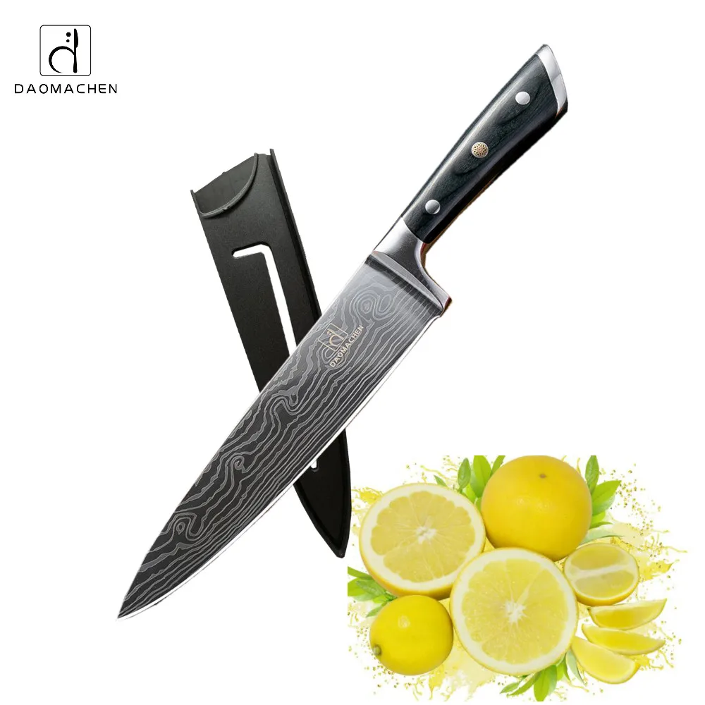 Kitchen knife Chef Knives 8 inch Japanese 7CR17 440C High Carbon Stainless Steel Sanding Laser Pattern Vegetable Santoku Knife
Kitchen knife Chef Knives 8 inch Japanese 7CR17 440C High Carbon Stainless Steel Sanding Laser Pattern Vegetable Santoku Knife