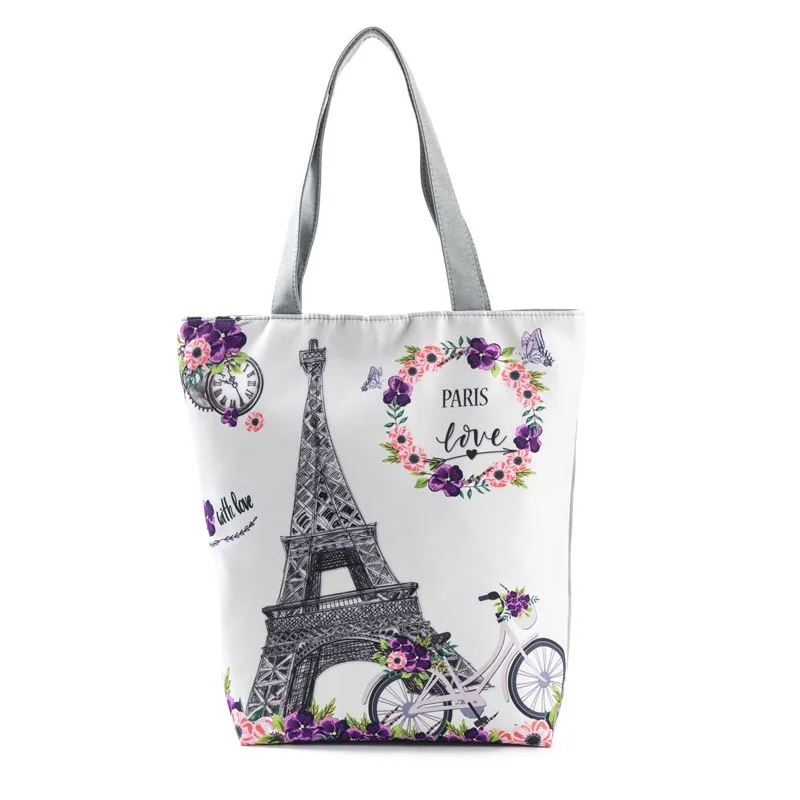 Miyahouse Hot Sale Eiffel Tower & Flower Printed Handbag Suitable For Summer Daily Use Large Capacity Travel Women Shoulder Bag
Miyahouse Hot Sale Eiffel Tower & Flower Printed Handbag Suitable For Summer Daily Use Large Capacity Travel Women Shoulder Bag