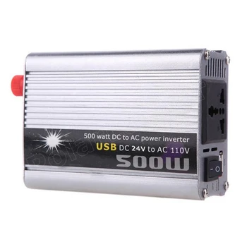 modified sine wave 500w DC 24V to AC 110V converter voltage transformer Car inverter power supply switch USB charger
modified sine wave 500w DC 24V to AC 110V converter voltage transformer Car inverter power supply switch USB charger