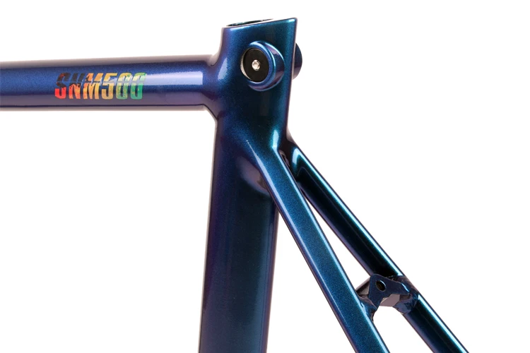 Clearance TSUNAMI Single speed Bicycle Fixed Gear Frameset Aluminium Frame with Carbon Fork 700c*52cm 55cm Chameleon Bike Frameset 11