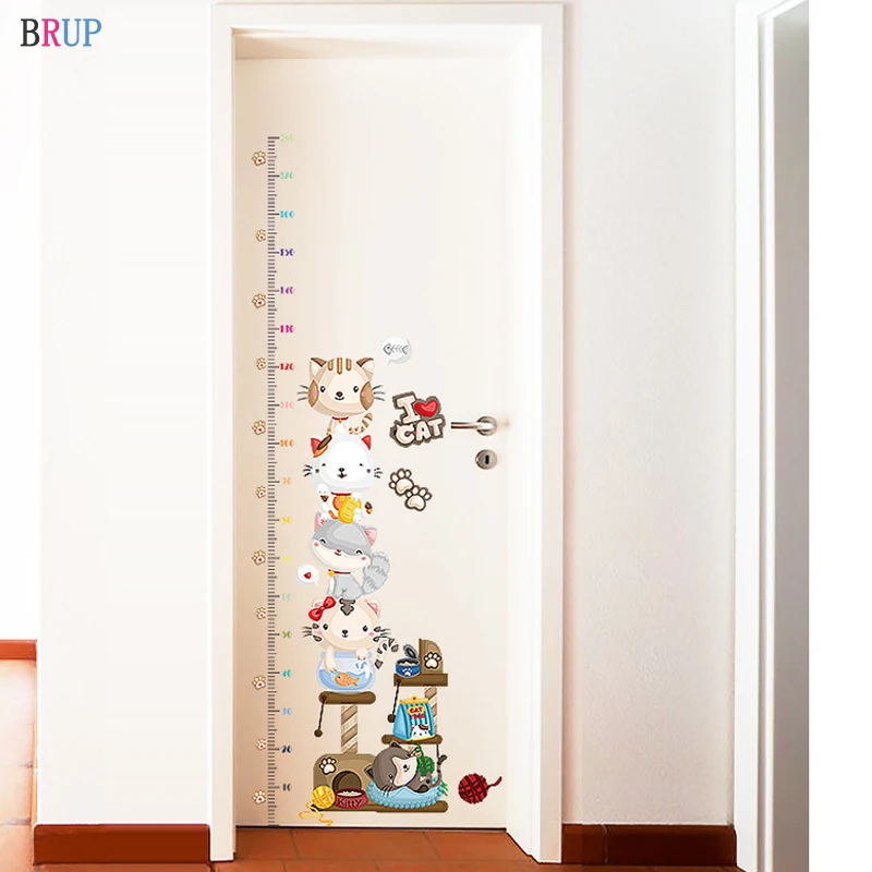 180*65cm Cartoon Kids Height Wall Stickers Large Lovely Cats Door Stickers Children Height Stickers for Kids Rooms Home Decor
180*65cm Cartoon Kids Height Wall Stickers Large Lovely Cats Door Stickers Children Height Stickers for Kids Rooms Home Decor