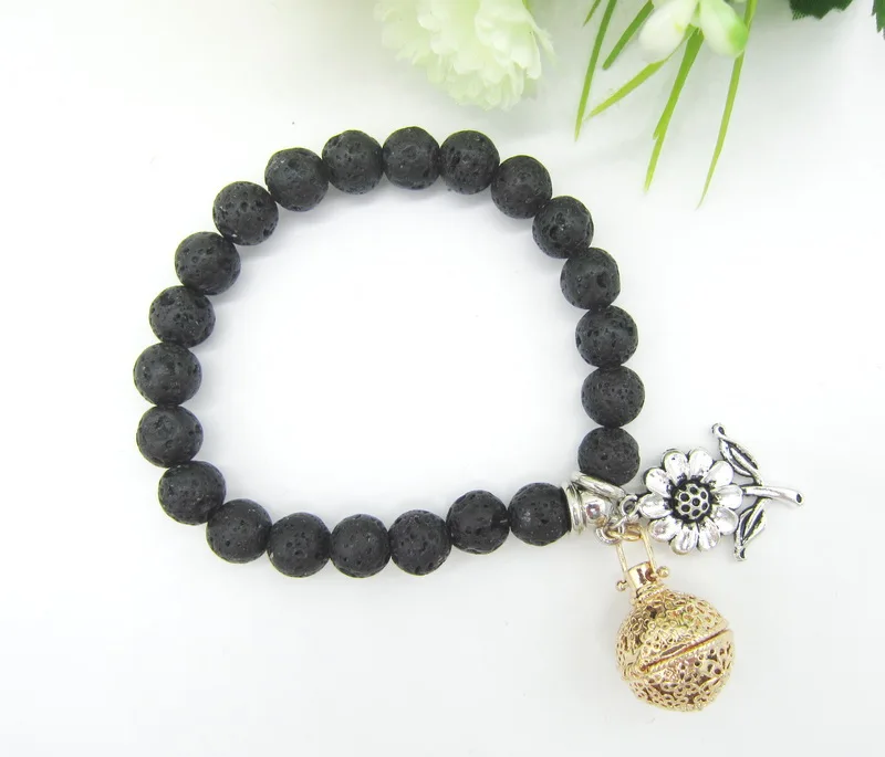 New Charms Amimals Flowers Bike and Figure with Openable Locket Fashion Lava Beads Aroma Oil Diffuser Bracelet
New Charms Amimals Flowers Bike and Figure with Openable Locket Fashion Lava Beads Aroma Oil Diffuser Bracelet