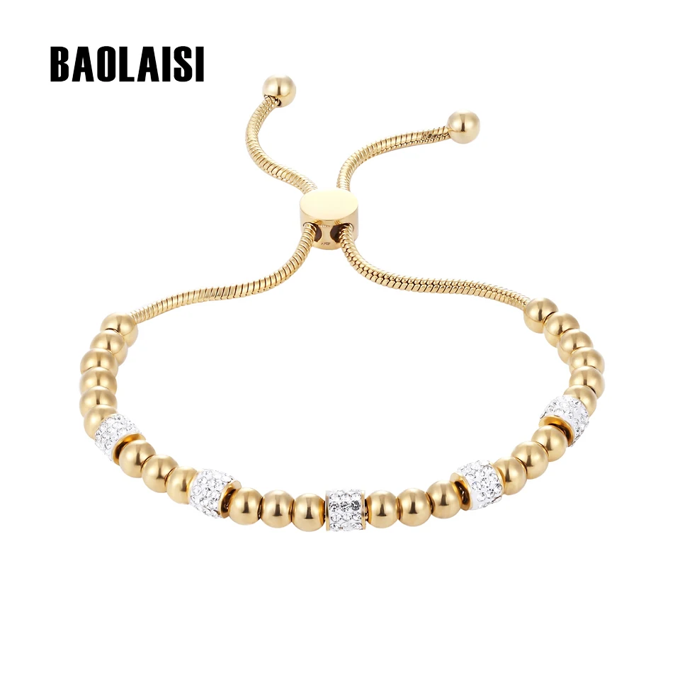 BAOLAISI Round Circles Beads Bracelet Crystal Charm Bracelet & Bangles Gold Color For Women Fashion Jewelry Hand Chain Bracelet
BAOLAISI Round Circles Beads Bracelet Crystal Charm Bracelet & Bangles Gold Color For Women Fashion Jewelry Hand Chain Bracelet