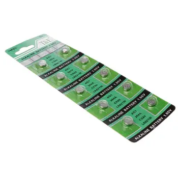 10PCS Watch Battery AG1 1.55V 364 SR621SW LR621 621 LR60 CX60 Alkaline Button Coin Cell Batteries 95AD
10PCS Watch Battery AG1 1.55V 364 SR621SW LR621 621 LR60 CX60 Alkaline Button Coin Cell Batteries 95AD