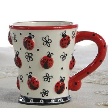 Tea coffee mug ceramic ladybug milk cup home decor crafts room wedding decoration objects Cartoon porcelain beetle coffee cup
Tea coffee mug ceramic ladybug milk cup home decor crafts room wedding decoration objects Cartoon porcelain beetle coffee cup