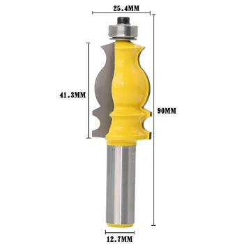 1pcs Wood Trimming Milling Cutter 1/2inch 8mm Shank Architectural Cemented Carbide Molding Router Bit for Woodwork Cutter
1pcs Wood Trimming Milling Cutter 1/2inch 8mm Shank Architectural Cemented Carbide Molding Router Bit for Woodwork Cutter