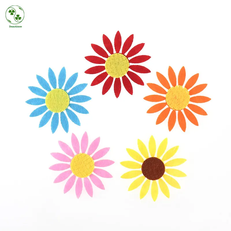 5pcs Non-woven Fabric Sunflower Patches Die Cut Felt Appliques for DIY Needle Craft Kid's Cloth Cute Colorful Flower Patch
5pcs Non-woven Fabric Sunflower Patches Die Cut Felt Appliques for DIY Needle Craft Kid's Cloth Cute Colorful Flower Patch