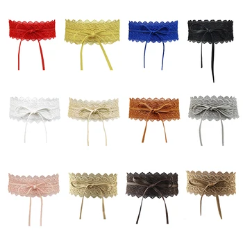 Popular Wide Corset Lace Belt Female Self Tie Cinch Waistband Belts Women Wedding Dress Waist Band
Popular Wide Corset Lace Belt Female Self Tie Cinch Waistband Belts Women Wedding Dress Waist Band