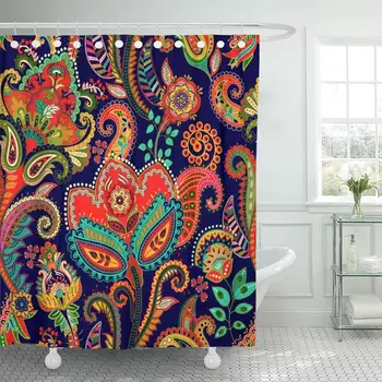Shower Curtain with Hooks Beautiful Paisley Floral Indian Flowers Ethnic Style Big Design for Fabrics Henna India Bathroom
Shower Curtain with Hooks Beautiful Paisley Floral Indian Flowers Ethnic Style Big Design for Fabrics Henna India Bathroom