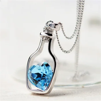 Vienkim 2018 New Design High Quality Price Women Necklace Fashion Popular Love Drift Bottles Blue Heart Crystal Pendant Necklace
Vienkim 2018 New Design High Quality Price Women Necklace Fashion Popular Love Drift Bottles Blue Heart Crystal Pendant Necklace