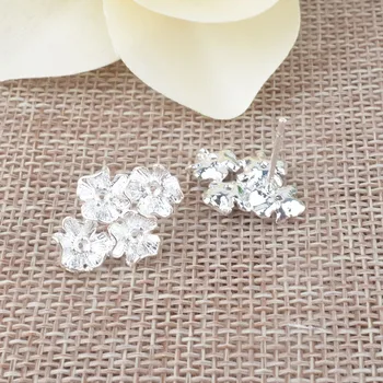 6 PCS Flower 18.5*13.5MM Silver color plated Copper Flower Stud Earrings Findings Diy Jewelry Findings Accessories
6 PCS Flower 18.5*13.5MM Silver color plated Copper Flower Stud Earrings Findings Diy Jewelry Findings Accessories