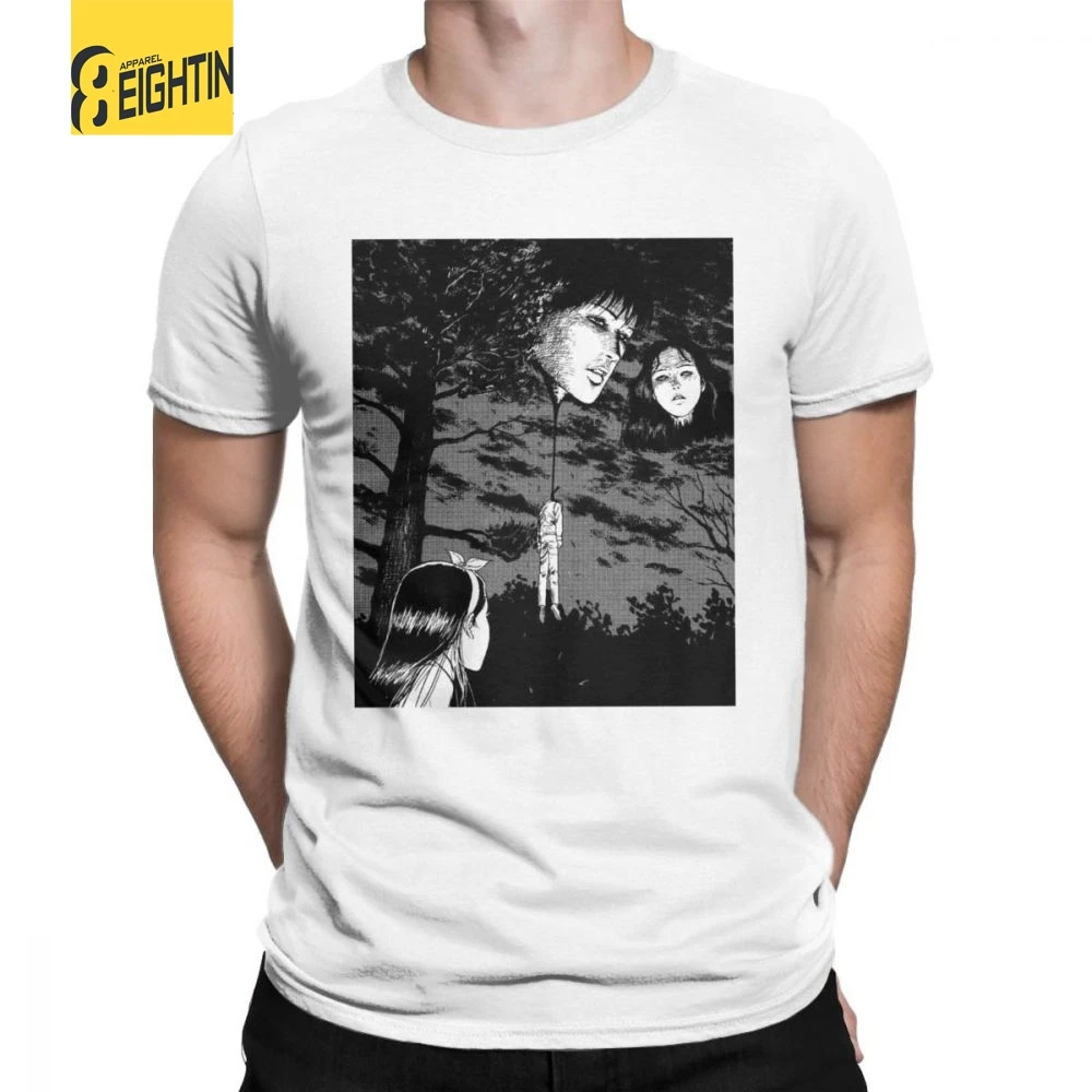 Junji Ito Anime Creepy Manga Japan Horror T Shirts Man's Hot Sale Tops Funny T-Shirts O Neck Purified Cotton Tees
Junji Ito Anime Creepy Manga Japan Horror T Shirts Man's Hot Sale Tops Funny T-Shirts O Neck Purified Cotton Tees