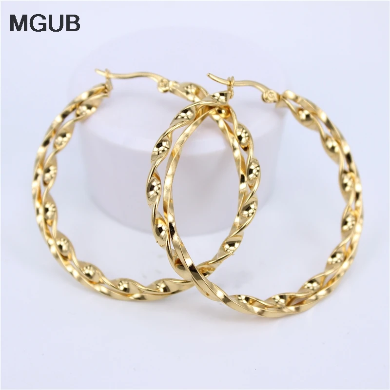 MGUB 2017 Hot Fashion big circle 316L stainless steel hoop earrings for women tide female punk Popular simple Jewelry LH495
MGUB 2017 Hot Fashion big circle 316L stainless steel hoop earrings for women tide female punk Popular simple Jewelry LH495