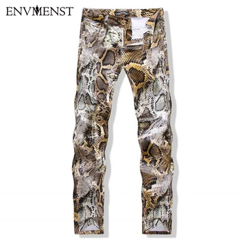 2017 New Brand Jeans Men Cotton Snake Skin Printing Designer Men's Casual Jeans Slim Fit Denim Men's Jeans Joggers
2017 New Brand Jeans Men Cotton Snake Skin Printing Designer Men's Casual Jeans Slim Fit Denim Men's Jeans Joggers