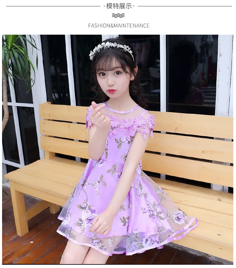 Teenage Girls Dress Brand Fashion Floral Print Summer Beach Dresses For Girls Vintage Girl Clothing 4-12 Yrs
Teenage Girls Dress Brand Fashion Floral Print Summer Beach Dresses For Girls Vintage Girl Clothing 4-12 Yrs
