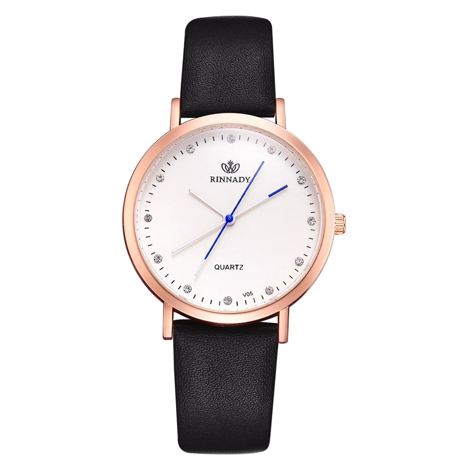 Часы женские 2018 часы с браслетом из страз модные наручные искусственной кожи