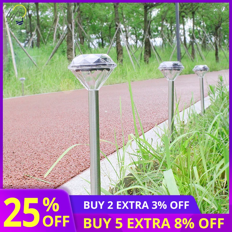 4pcs/lot Solar Power LED Stainless Steel Landscape lamps Outdoor Garden Path Lawn Lamp Straight Diamond Light
4pcs/lot Solar Power LED Stainless Steel Landscape lamps Outdoor Garden Path Lawn Lamp Straight Diamond Light