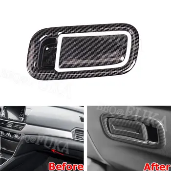 For Honda 10th Accord 2018 Chrome ABS Passenger Side Glove Storage Box Trim Cover Carbon Fiber/Silver Color Decorative Styling 
For Honda 10th Accord 2018 Chrome ABS Passenger Side Glove Storage Box Trim Cover Carbon Fiber/Silver Color Decorative Styling