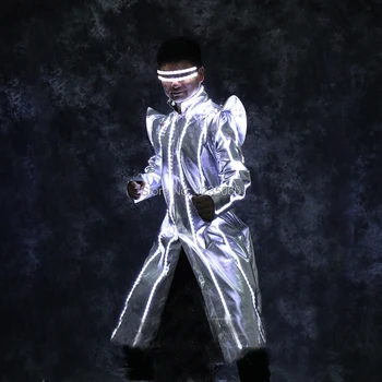 Party LED flashing light costumes nightclub bar ktv stage performance props ballroom dance clothes glowing glasses dj wears suit
Party LED flashing light costumes nightclub bar ktv stage performance props ballroom dance clothes glowing glasses dj wears suit