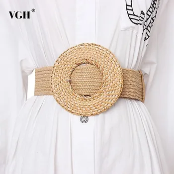 VGH Striped High Waist Widely Belts For Female Vintage Dresses Accessories Fashion New Tide 2020 Summer
VGH Striped High Waist Widely Belts For Female Vintage Dresses Accessories Fashion New Tide 2020 Summer