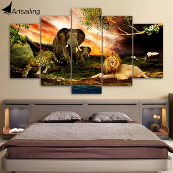 ArtSailing HD Printed Modular Animals Poster Wall Art Canvas Painting Lion Elephant Cheetah Picture Posters and Prints NY-7666C
ArtSailing HD Printed Modular Animals Poster Wall Art Canvas Painting Lion Elephant Cheetah Picture Posters and Prints NY-7666C
