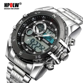 Luxury Brand HPOLW Mens Sports Watches Quartz Digital LED Military Watch Men Chronos Casual Electronics Wristwatches Relojes
Luxury Brand HPOLW Mens Sports Watches Quartz Digital LED Military Watch Men Chronos Casual Electronics Wristwatches Relojes