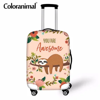 Coloranimal 3D Cute Sloth Floral Print Suitcase Cover Thicker Cover Luggage Protective Rain Cover Apply to "18-"30 Inch Zipper
Coloranimal 3D Cute Sloth Floral Print Suitcase Cover Thicker Cover Luggage Protective Rain Cover Apply to "18-"30 Inch Zipper
