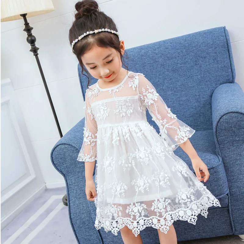 Lace Flower Elegant Girls Dress 2018 New Summer 3 4 5 6 7 8 Year kids Clothes Children Princess Dresses for Wedding Party
Lace Flower Elegant Girls Dress 2018 New Summer 3 4 5 6 7 8 Year kids Clothes Children Princess Dresses for Wedding Party