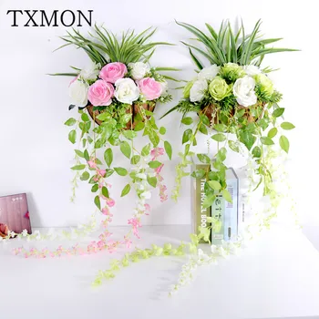 Simulation flower wall hanging flower set rose lily wall vine wall hanging hotel furniture living room garden party decorations
Simulation flower wall hanging flower set rose lily wall vine wall hanging hotel furniture living room garden party decorations