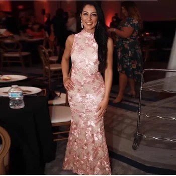 2019 Women Pink Sleeveless Robe Longue Fashion Floral Turtleneck Elegant Evening Party Long Dress Bodycon Ladies Vestidos
2019 Women Pink Sleeveless Robe Longue Fashion Floral Turtleneck Elegant Evening Party Long Dress Bodycon Ladies Vestidos