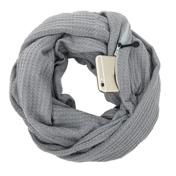 Winter Knitted Infinity Scarf Women 2018 Fashion Snood Warm Loop Shawls Wraps Zipper Convertible Pockets All Match Scarves 
Winter Knitted Infinity Scarf Women 2018 Fashion Snood Warm Loop Shawls Wraps Zipper Convertible Pockets All Match Scarves