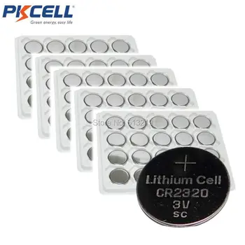 

500PCS a lot whole sale price 3V Lithium Button Coin Battery CR2320 DL2320 2320 130mah lithium batteries for Clocks, Watches