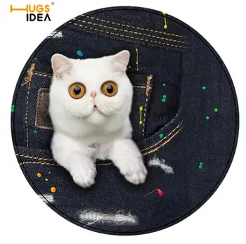 HUGSIDEA Denim Pocket Cat Round Carpet For Living Room Children Bedroom Rugs And Carpets Chair Floor Mat Cloakroom Small Carpet
HUGSIDEA Denim Pocket Cat Round Carpet For Living Room Children Bedroom Rugs And Carpets Chair Floor Mat Cloakroom Small Carpet