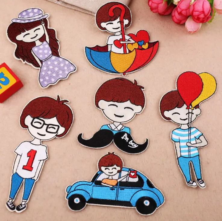 New arrival 10 pcs Boy Girl Embroidered patches iron on popular clothing bag hat shoe Motif Applique embroidery accessory
New arrival 10 pcs Boy Girl Embroidered patches iron on popular clothing bag hat shoe Motif Applique embroidery accessory
