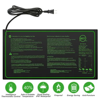 Garden 52x24cm Seedling Heating Mat Waterproof Plant Growth Heating Mat Seed Germination Propagation Clone Starter Pad 
Garden 52x24cm Seedling Heating Mat Waterproof Plant Growth Heating Mat Seed Germination Propagation Clone Starter Pad