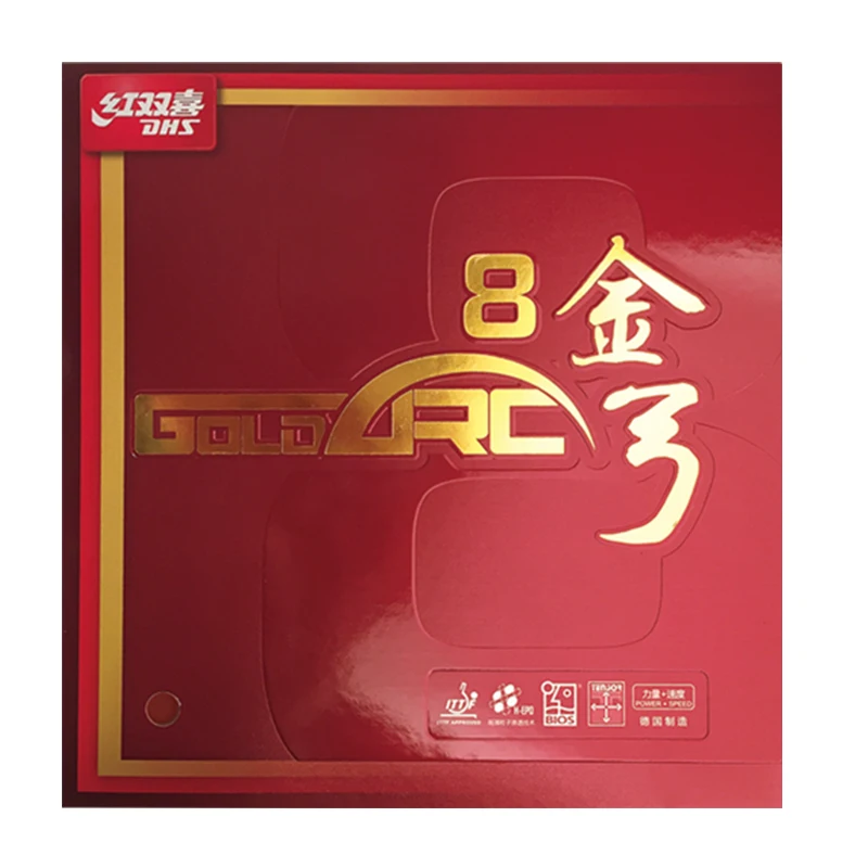 Original DHS GoldArc 8 Table Tennis Rubber rubber Pimples In Ping Pong Germany Rubber with Sponge ITTF Approved
Original DHS GoldArc 8 Table Tennis Rubber rubber Pimples In Ping Pong Germany Rubber with Sponge ITTF Approved