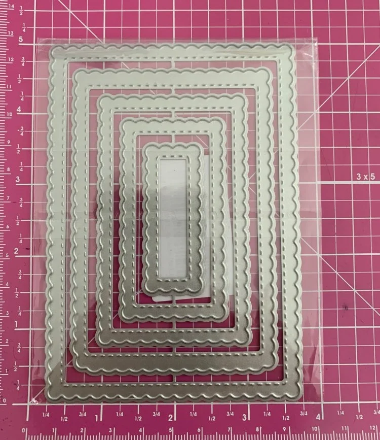 Ufurty Metal Cutting Dies Rectangular scallop frame Stencils for Scrapbook DIY Photo Album Paper Card Decorative Craft Embossing
Ufurty Metal Cutting Dies Rectangular scallop frame Stencils for Scrapbook DIY Photo Album Paper Card Decorative Craft Embossing