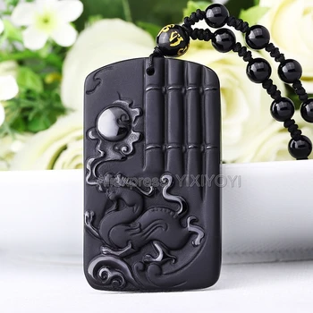 Beautiful Genuine Natural Black Obsidian Carved Chinese Sun Dragon Lucky Amulet Pendant + beads Necklace fashion Jewelry
Beautiful Genuine Natural Black Obsidian Carved Chinese Sun Dragon Lucky Amulet Pendant + beads Necklace fashion Jewelry